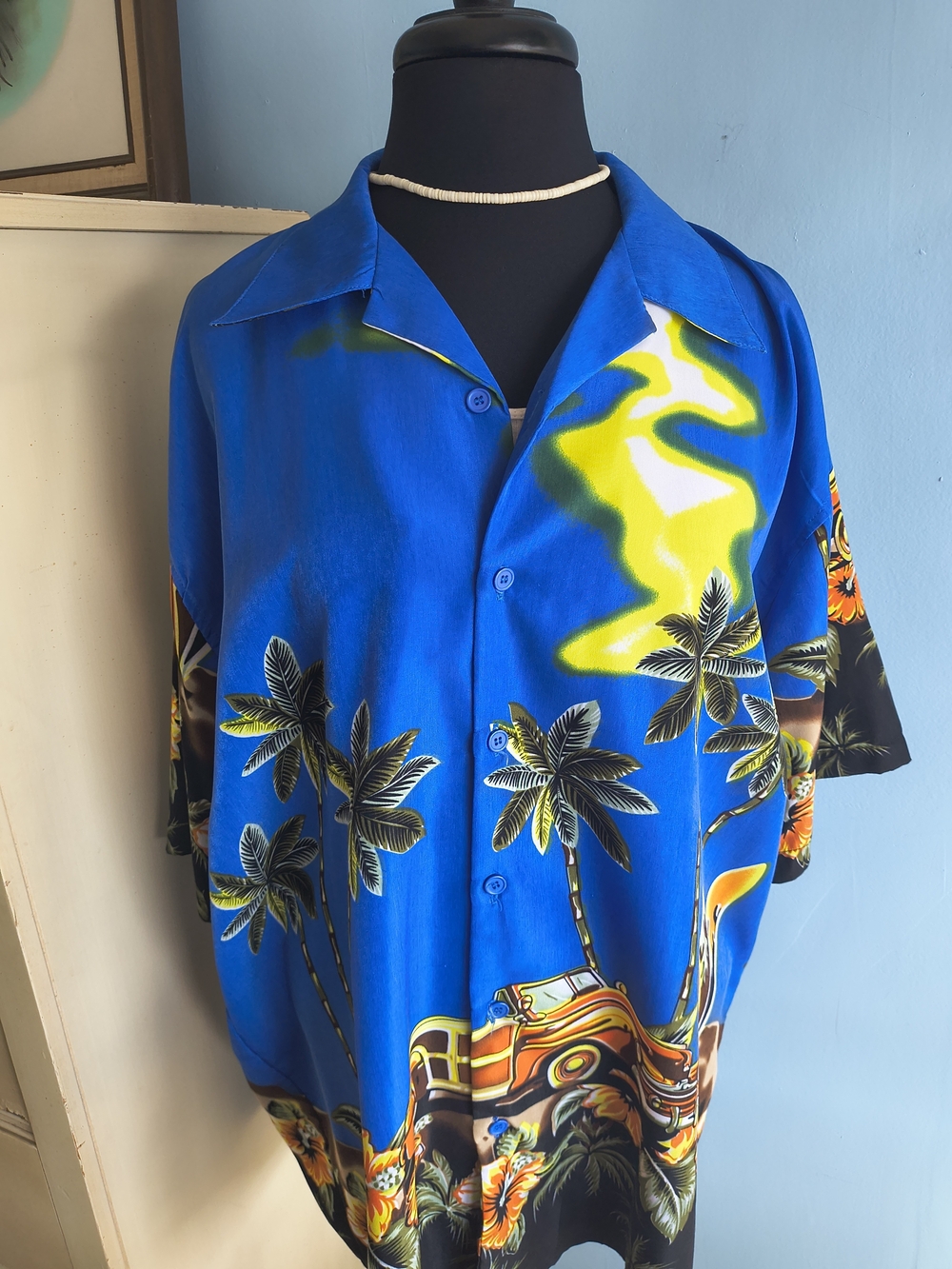 🌴 Vtg. Ferugini Psychedelic Hawaiian Shirt